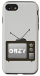 Coque pour iPhone SE (2020) / 7 / 8 Obey Écran de télévision média de masse Contrôle psychologique