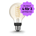 Philips Hue - Vit glödlampa för stämningsfull belysning E27 G93