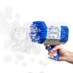 Bubbelmaskin, bubbelpistol med 69 kanoner med LED-ljus, såpbubbelblåsare bubbelleksak för barn