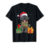 Black Labrador Retriever Christmas Lights Xmas Lab Dog Lover T-Shirt