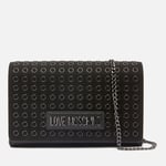 Love Moschino Smart Daily Eyelet Faux Leather Crossbody Bag