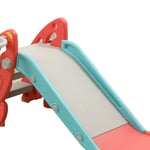 (Red)Toddler Slide Plastic Safe Kids Slide For Indoor