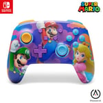 Manette sans fil améliorée PowerA pour Nintendo Switch - Héros de tache de couleur, Nintendo Switch modèle OLED, Nintendo Switch Lite, Gamepad, manette de jeu, manette Bluetooth