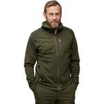 Fjallraven 81479-662 Keb Fleece Hoodie M Sweatshirt Men's Deep Forest Size XS Dark Green