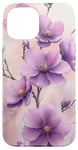 Coque pour iPhone 15 Fleur De Cerisier Japonais Fleur Pourpre