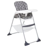 Joie Mimzy Snacker fast folding Highchair in Twinkle Linen from 6 months to 15kg