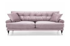 Andrew Fløyelssofa 3-seter - Lilla/Krom Howard sofa Lilla