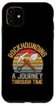 Coque pour iPhone 11 Collection de minéraux Rockhounding : un voyage dans le temps