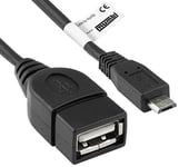 mumbi 23361 OTG Host Adaptor Cable Micro USB Male to USB Female