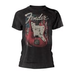 FENDER - DISTRESSED GUITAR (JAZZMASTER) GREY T-Shirt Large