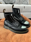 Dr MARTENS 1460 MP BOOTS Casual Zip-Up Lace-Up Ankle Leather Metal UK 11 EU 46