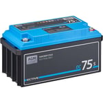 EDC75SA Batterie Décharge Lente Deep Cycle dc 75S 12V 75Ah agm Solaire avec Ecran lcd - Ective