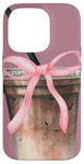 Coque pour iPhone 14 Pro Amateur de café glacé rose esthétique Y2K Coquette