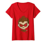 Womens Teen Titans Go! To the Movies Beachy Robin V-Neck T-Shirt