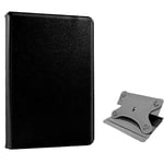 Coque Cool Ebook/Tablette 8 Pouces Lisse Noire rotative