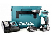 Akkuruuvimeisseli Makita DFS 452 Rmj, 18 V, akulla ja laturilla