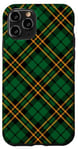 Coque pour iPhone 11 Pro Green Royal Stewart Tartan écossais classique de Noël