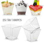 Plastglas för Dessert 50pcs