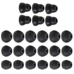 24pcs Replacement Earbuds Tips Compatible with BeatsX Urbeats Earphones, Black