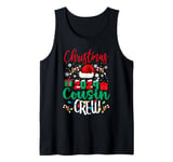 Christmas 2024 Cousin Crew Santa Hat Xmas Boys Girls Kids Tank Top