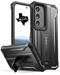 CaseBorne V Designed For Samsung Galaxy S23 5G Case (Formerly ArmadilloTek), [Ultimate Protection Tech] Full-Body Multi-Layer Rugged Kickstand Protective Case Screenless (Black)