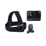 GoPro HERO12 Black + GoPro HeadStrap / QuickClip FA13 Mount