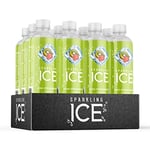 Sparkling Ice Kiwi Strawberry flavour sparkling water with antioxidants and vitamins, No sugar, 500ml Bottles (Pack of 12)