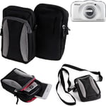 Étui appareil photo sac à bandoulière pour Nikon Coolpix S33 coque housse