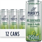 Purdey’S Rejuvenate Natural Energy Drink 12 X 250 Ml Cans