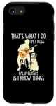 Coque pour iPhone SE (2020) / 7 / 8 That What I Do I Pet Dogs I Play Guitars & I Know Things