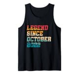 2 Year Old Legend Since October 2022 Vintage 2nd Birthday Tank Top