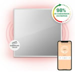 La Palma 500 smart Radiateur 2 en 1 convecteur infrarouge 60x60cm 500W façade miroir