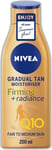 NIVEA Q10 Firming + Radiance Gradual Tan Tanning Moisturiser (200 ml)