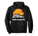 USA Tow Truck Driver, Truck Driver Yellow Line, Tow Truck Pullover Hoodie