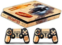 Skin Compatibilité Pour Ps4 Slim - Limited Edition Decal Étuis De Protection Pour Faceplates Bundle (Uncharted 2)