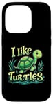 iPhone 14 Pro I Like Turtles Cartoon Turtle Case