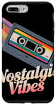 Coque pour iPhone 7 Plus/8 Plus Vibes Nostalgique Cassette Rétro Musique