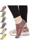 Two Tone Short Invisible Socks Pack Of 7