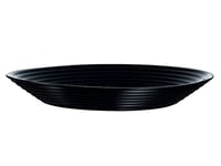 Arcoroc ARC L7610 Harena Assiette profonde en verre opale Noir 800 ml 23,5 cm