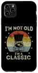 Coque pour iPhone 11 Pro Max Tourne-disque rétro vintage I'm Not Old I'm Classic Meme Funny