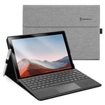 Omnpak Coque pour Microsoft Surface Pro 7+(2021)/ Surface Pro 7(2019)/ Surface Pro 6(2018)/ Surface Pro 5(2017)/ Surface Pro 4, Angle de Vision réglable, Compatible avec Le Clavier Type Cover