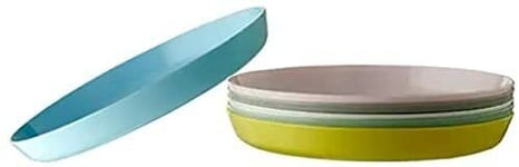 IKEA 804.613.80 Kalas Plastic Plate 6 Pack 19 X 2 Centimetres Pastel Multi Colo