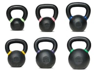 Argos Fitness - Powercoated Kettlebells Paket 84 kg (Tillval: Nej, inget stativ) - Gympaket