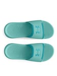 UNDER ARMOUR Womens Ignite Select Slides - Turquoise, Blue, Size 7.5, Women