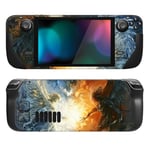 PlayVital Kit d'Autocollants de Protection pour Steam Deck OLED & LCD,Stickers Skin Vinyl pour Steam Deck OLED-Collision