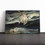 Big Box Art Canvas Print Wall Art William Blake Illustration 3 | Mounted and Stretched Box Frame Picture | Home Decor for Kitchen, Living, Dining Room, Bedroom, Hallway, Multi-Colour, 30x20 Inch