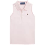 Ralph Lauren Logo Ermløs Pologenser Lyserosa | Rosa | 136-142 cm