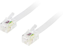 Deltaco Modular cable 4P4C RJ9/RJ10/RJ22>4P4C RJ9/RJ10/RJ22 5m