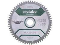 Metabo 628066000, Aluminium, Sponplate, Kopper, Laminat, Mdf, Plast, Kryssfiner, Tre, 21,6 Cm, 3 Cm, Tungsten Carbide Tipped (Tct), 1,8 Mm, 7000 Rpm