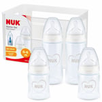 NUK First Choice+ Baby Bottles Starter Set | 0-6 Months | Orthodontic Silicon...